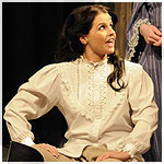 Shelley on stage in 'Little Women'.